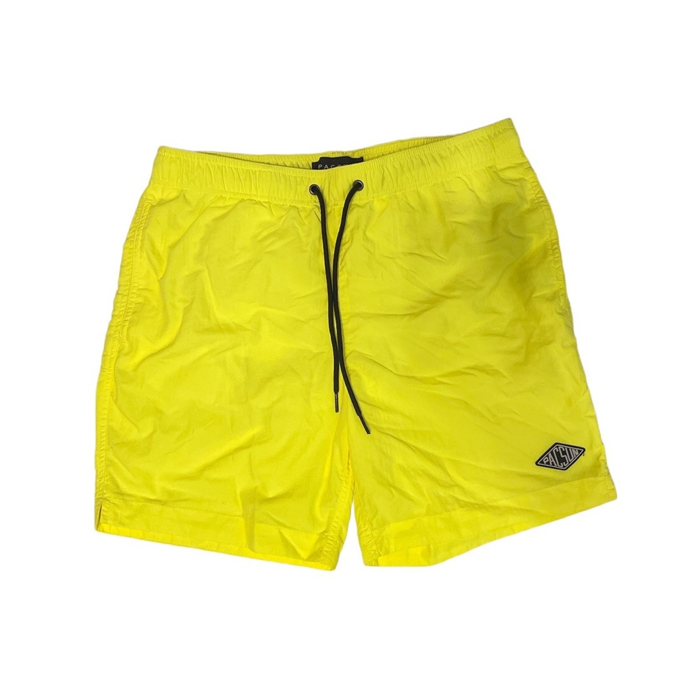 Vintage Green Nylon Shorts